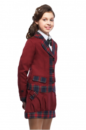 Анютка Пиджак 36-42 Бордо