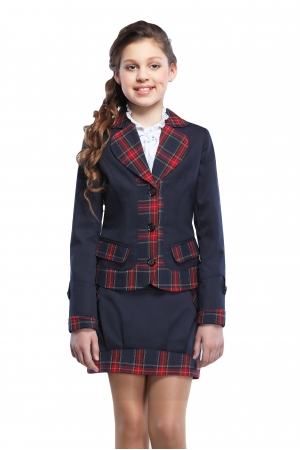 Пиджак Анютка 28-30 Синий (кл.сине-борд.)
