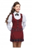 Анютка Сарафан 32-34 Бордо (кл.сине-борд.)