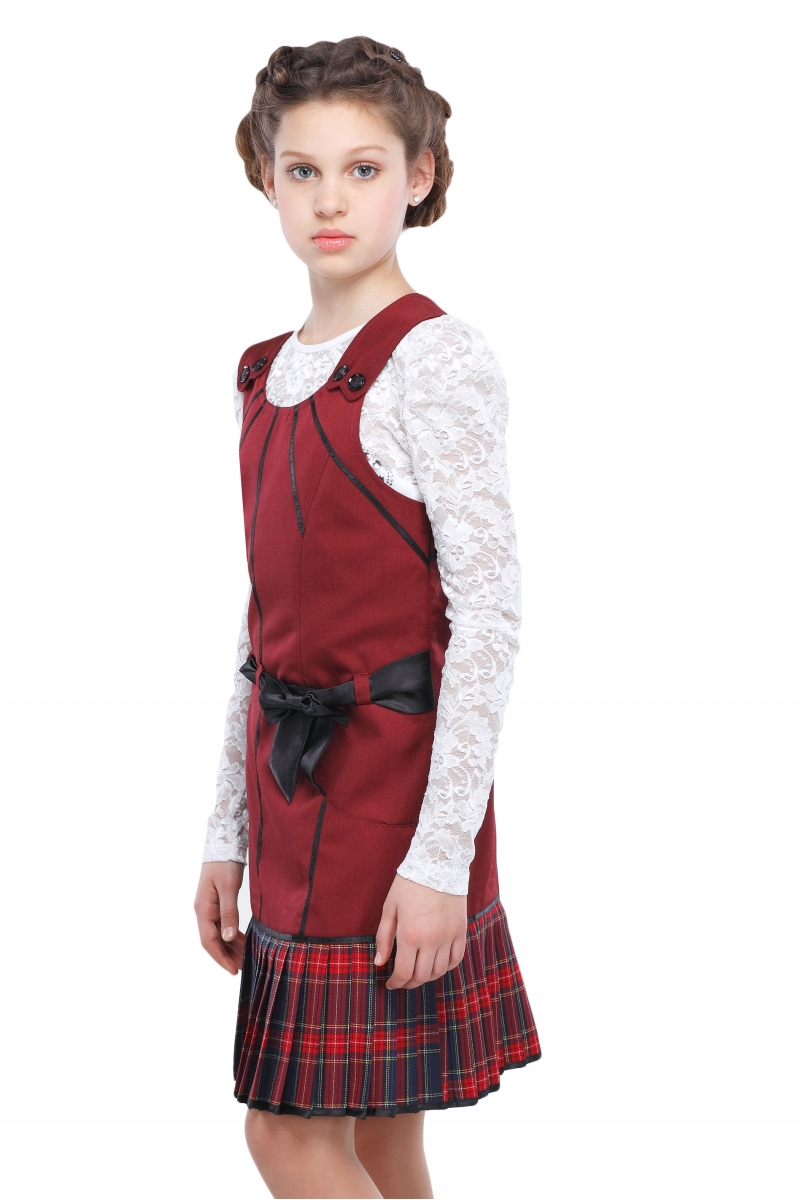 Леся Сарафан 28-34 Бордо (кл.сине-борд.)